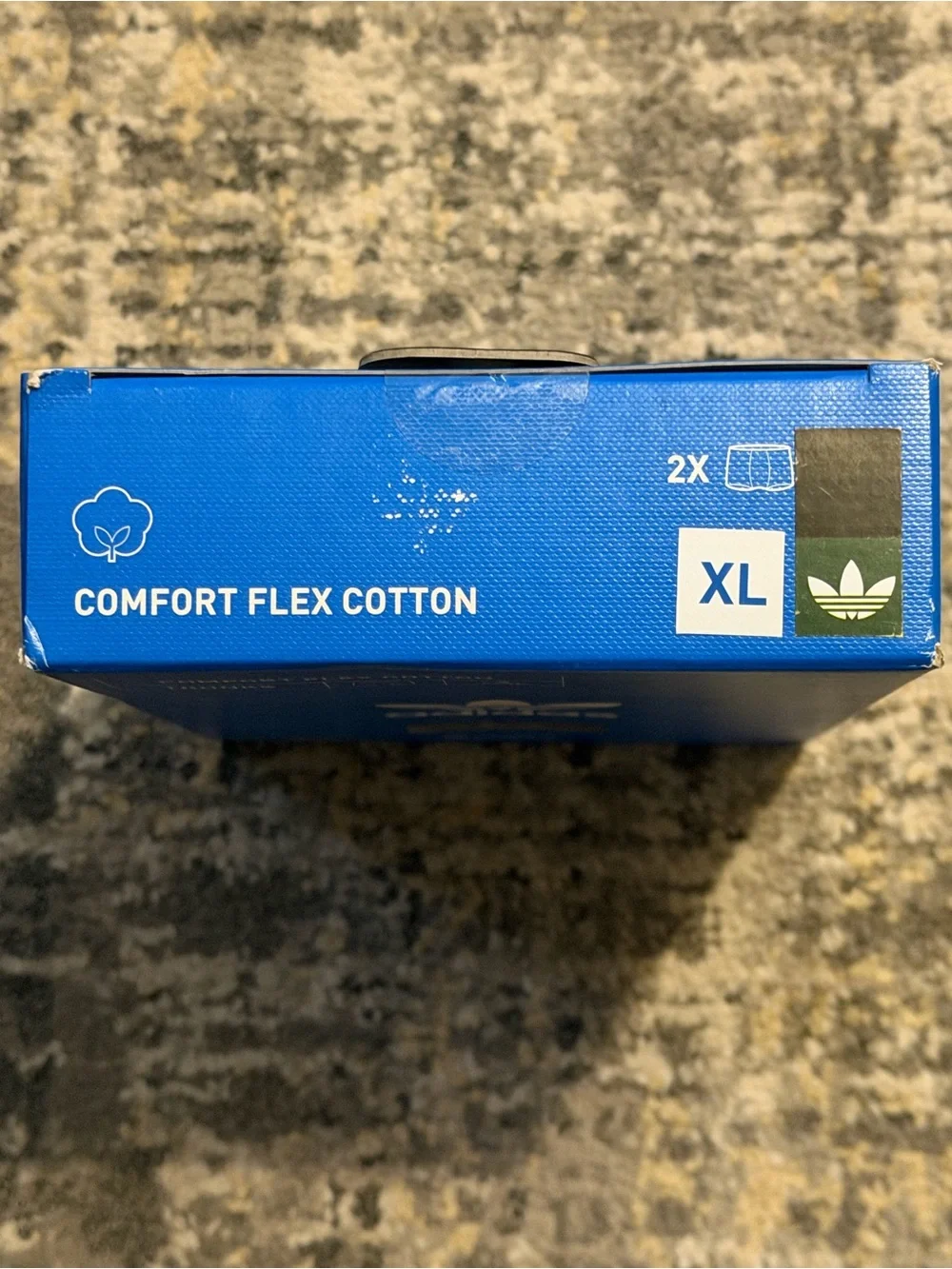 adidas Comfort Flex Cotton Men's Trunks 2-Pack BLACK XL Stretch Quick Dry